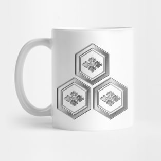 Azai Clan Kamon Silver Chrome Mug